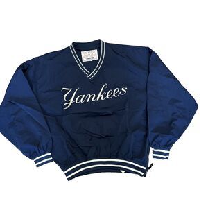VTG Starter New York Yankees Pullover Windbreaker Korea Jacket 90s Blue MLB M
